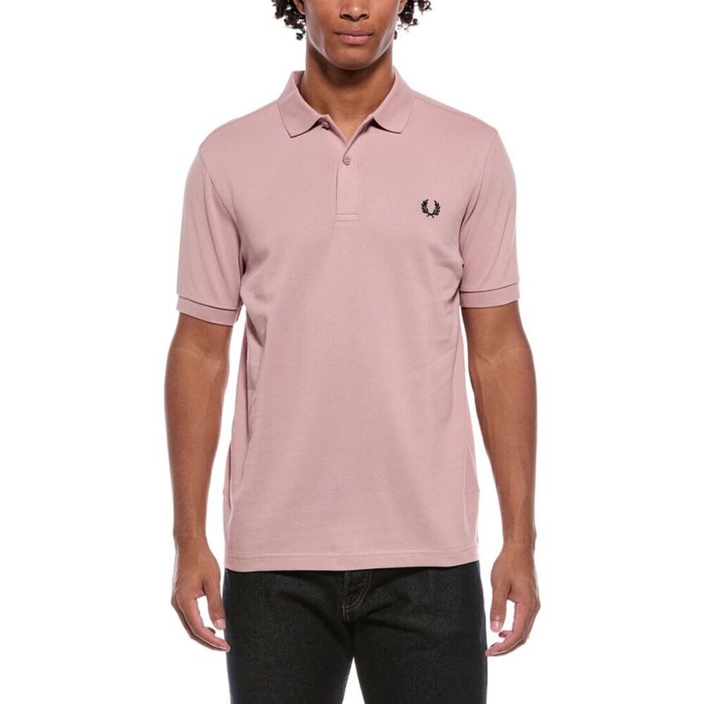 Fred Perry Mens  Pique Polo Shirt, Pink